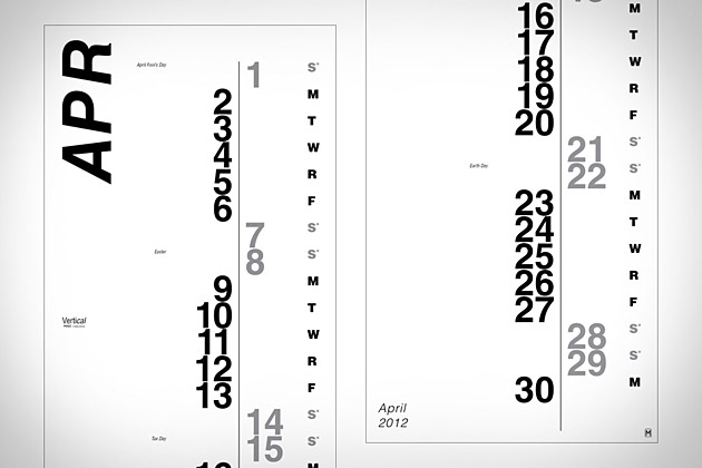 Vertical Calendar