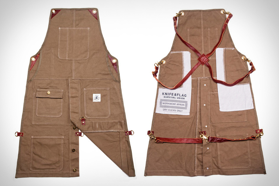 Knife &amp; Flag Work Aprons | Uncrate