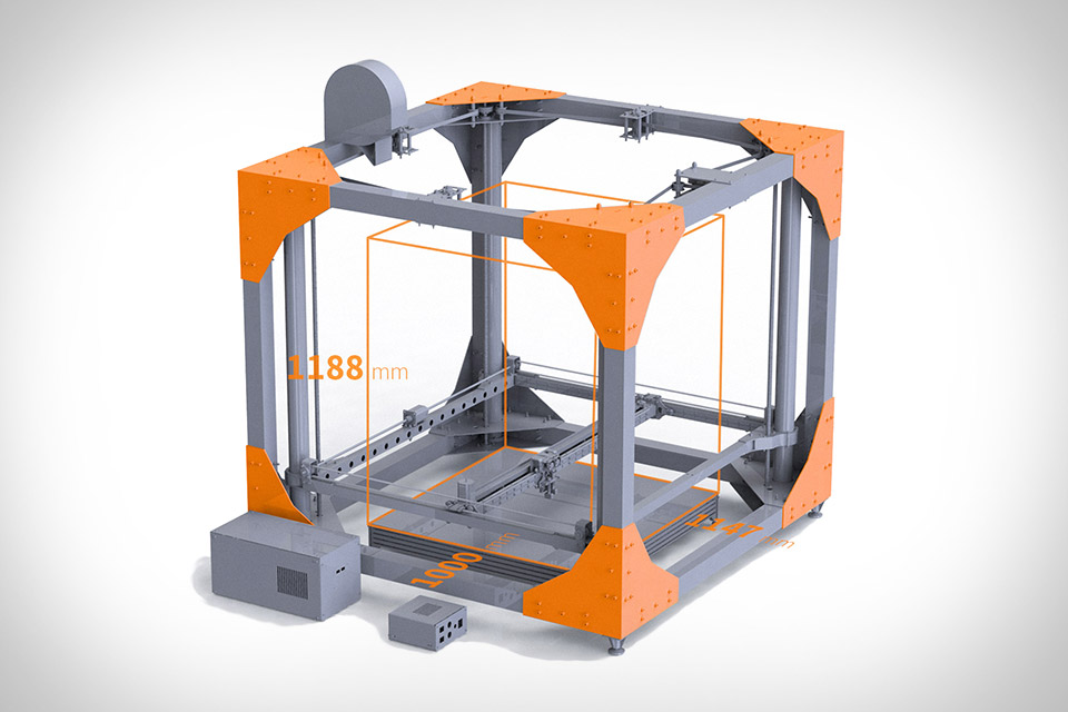 stribe blast Verdensvindue BigRep Large Scale 3D Printer | Uncrate