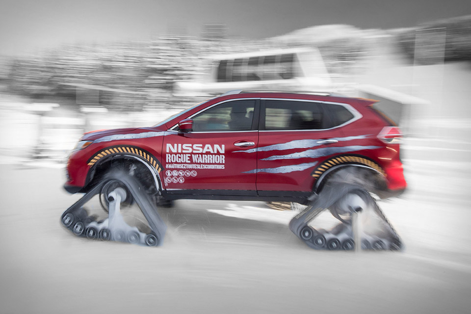 Nissan Rogue Warrior Snow Track Crossover