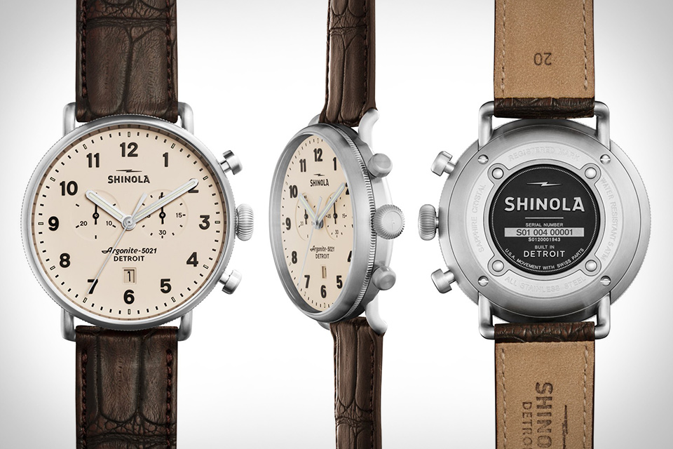 Shinola Canfield Chrono Watch