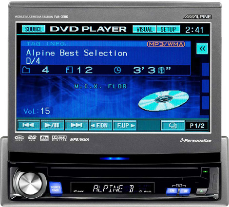 Alpine IVAD310 DVD CD Receiver
