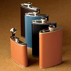 Belden Leather Flask