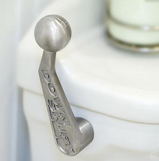 Downshift Toilet Flusher Handle