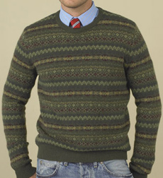 J. Crew Fair Isle Crewneck Sweater