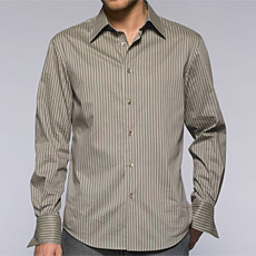 John Varvatos Mini Ombre Stripe Shirt