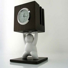 Kung Fu Kids Clock & Card Holder