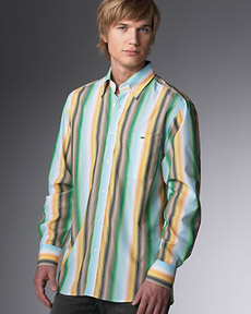 Lacoste Striped Button-Down Shirt