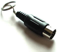MIDI Plug Keychain