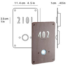 Illuminated Doorbell & House Numbers