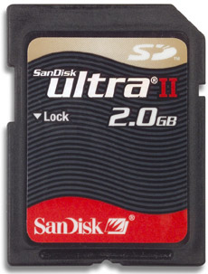 SanDisk 2GB Ultra II Secure Digital Card