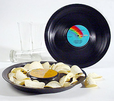 Vinyl Record Snack Tray