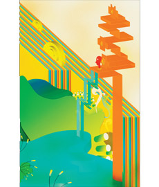 Waterfall Graphic Print
