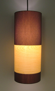 Wood Veneer Pendant Light