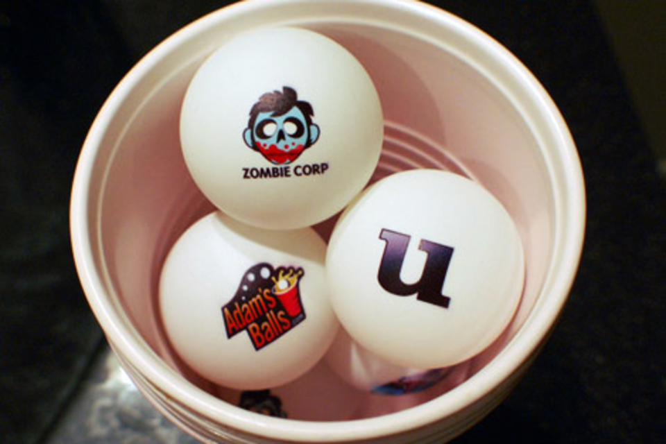 Custom Beer Pong Balls Custom Beer Pong Balls