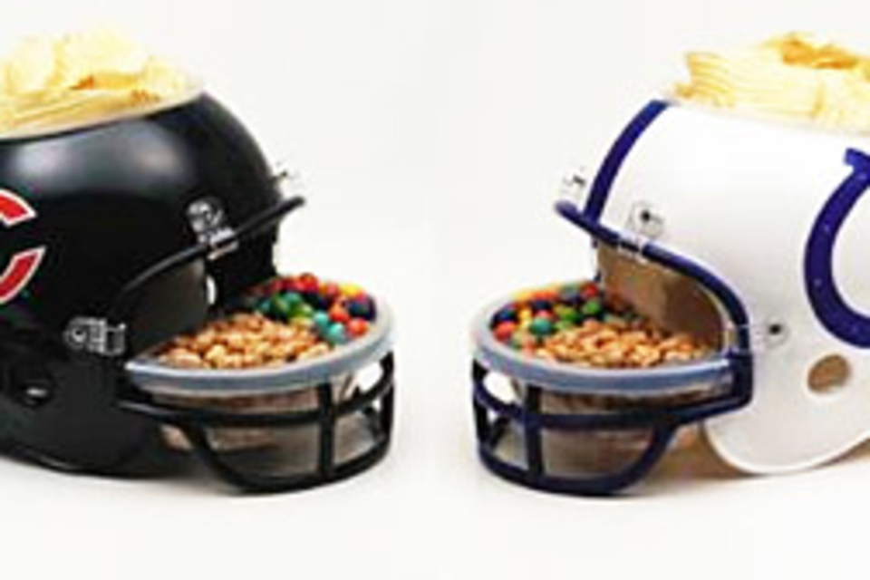 Bears vs. Colts Snack Helmets