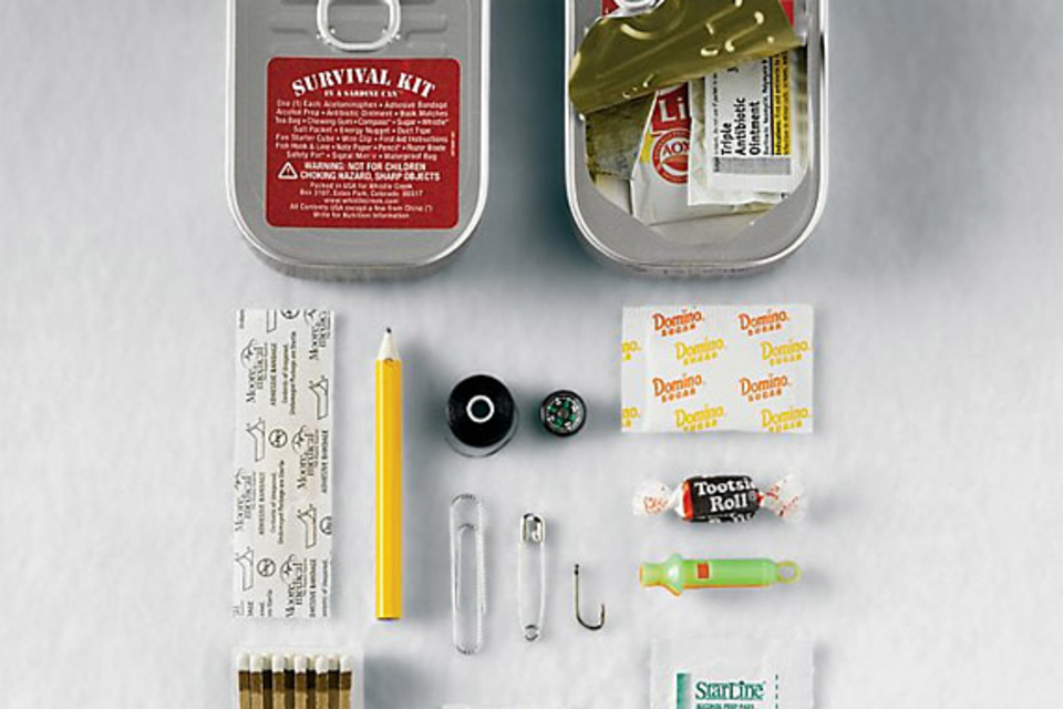 Survival Kit In A Sardine Can