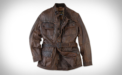 Barbour Vintage International Leather Jacket Barbour Vintage International Leather Jacket
