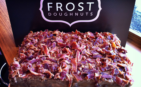 Smokey Bacon Maple Bar Cake Smokey Bacon Maple Bar Cake