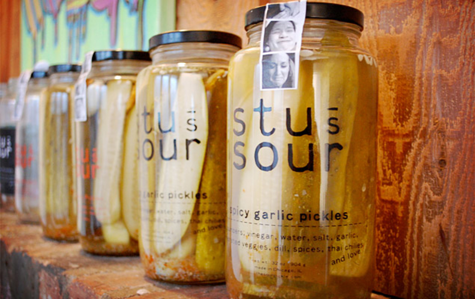 Stu's Sour Spicy Garlic Pickles