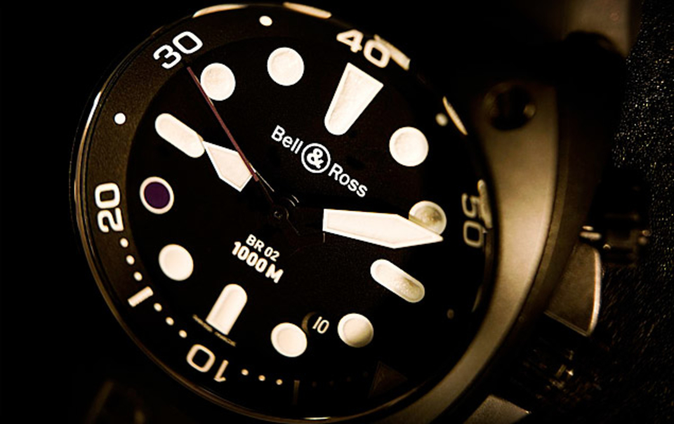 Bell & Ross Infiniti Carbon Case Purple 8 Pro Dial Watch