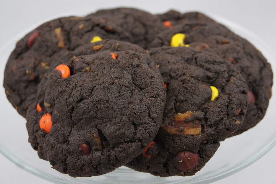 Chocolate Peanut Butter Bacon Cookies
