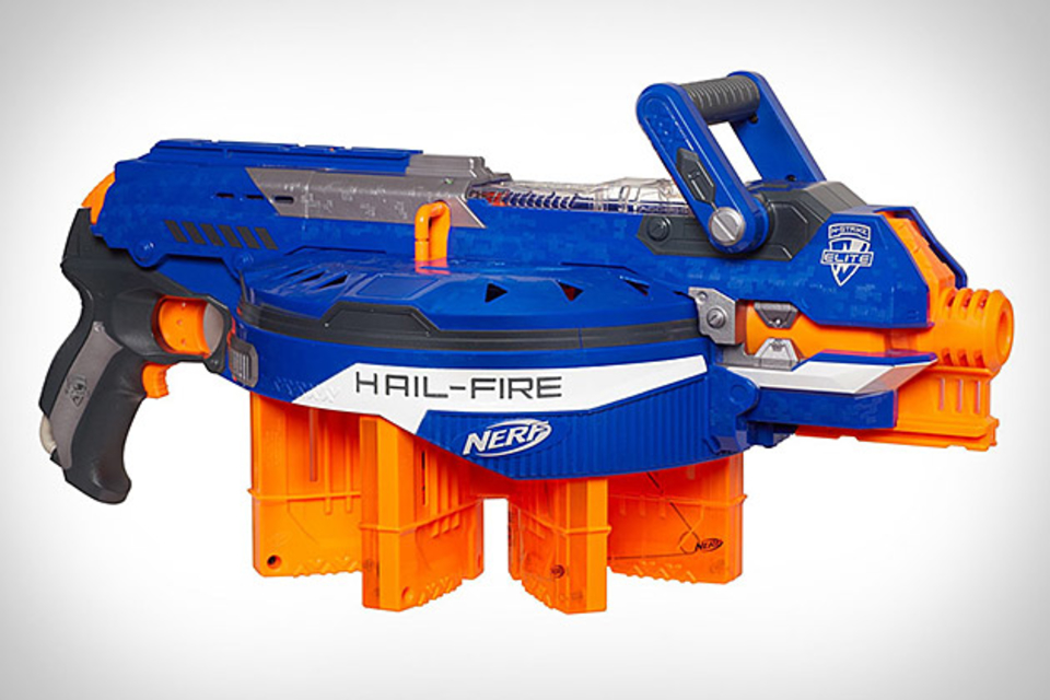 Nerf N-Strike Elite Hail-Fire Blaster Gun Excellent Condition!