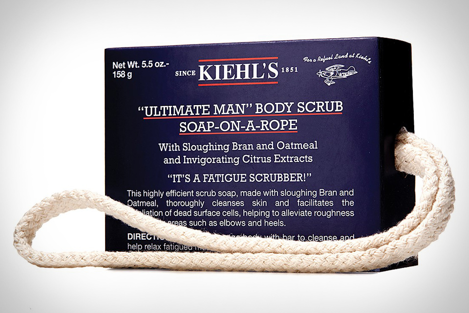 Ultimate Man Body Scrub Exfoliating Soap Bar - Kiehl's