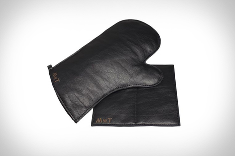Malle W. Trousseau Leather Oven Mitt & Pot Holder Malle W. Trousseau Leather Oven Mitt & Pot Holder