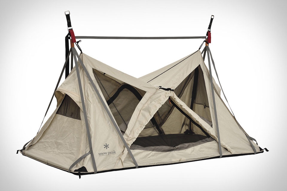 exposed's motorcycle bivouac is a minimalist tent for city escapes