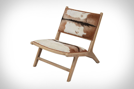 Lazy Susan Goatskin Lounge Chair Lazy Susan Goatskin Lounge Chair