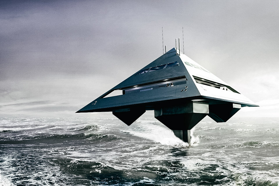 tetrahedron superyacht