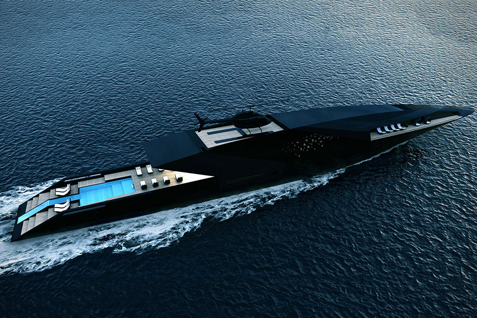 black swan superyacht