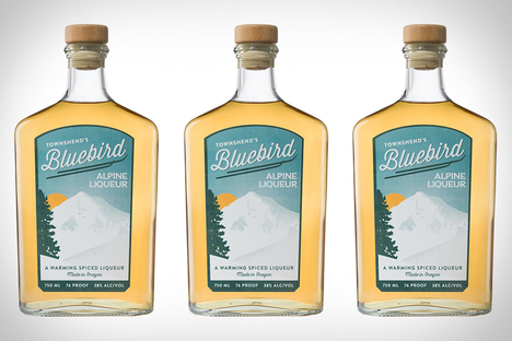 Townshend's Bluebird Alpine Liqueur  Townshend's Bluebird Alpine Liqueur