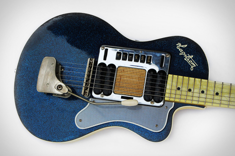 Kurt Cobain's Hagstrom Blue Sparkle Deluxe Guitar