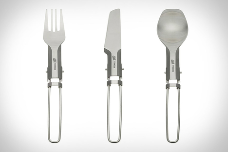 Esbit Folding Titanium Utensils Esbit Folding Titanium Utensils