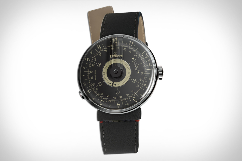 KLOK-01-M1 minimalist white watch head + wide single-turn leather strap  plus original bracelet - Shop klokers Men's & Unisex Watches - Pinkoi