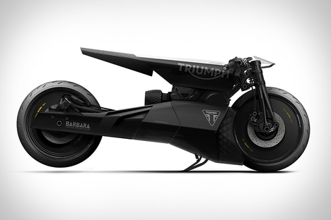 Barbara Triumph Black Matter Motorcycle Barbara Triumph Black Matter Motorcycle
