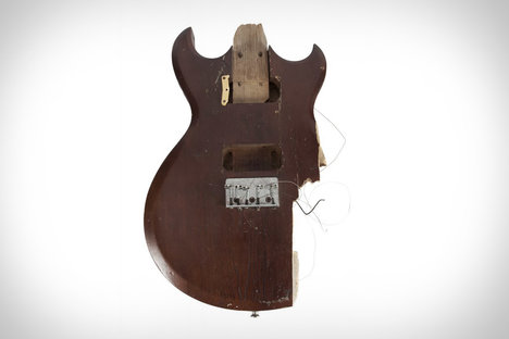 Kurt Cobain's Smashed Aria Pro II Guitar Kurt Cobain's Smashed Aria Pro II Guitar