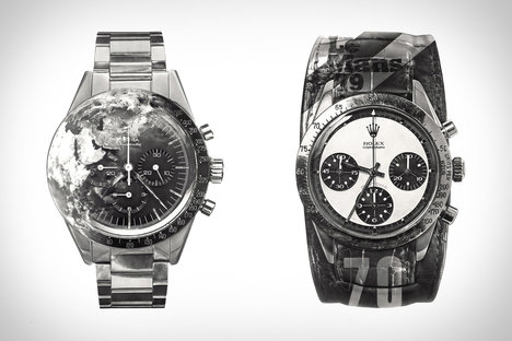 朱莉跨里斯木炭手表版画