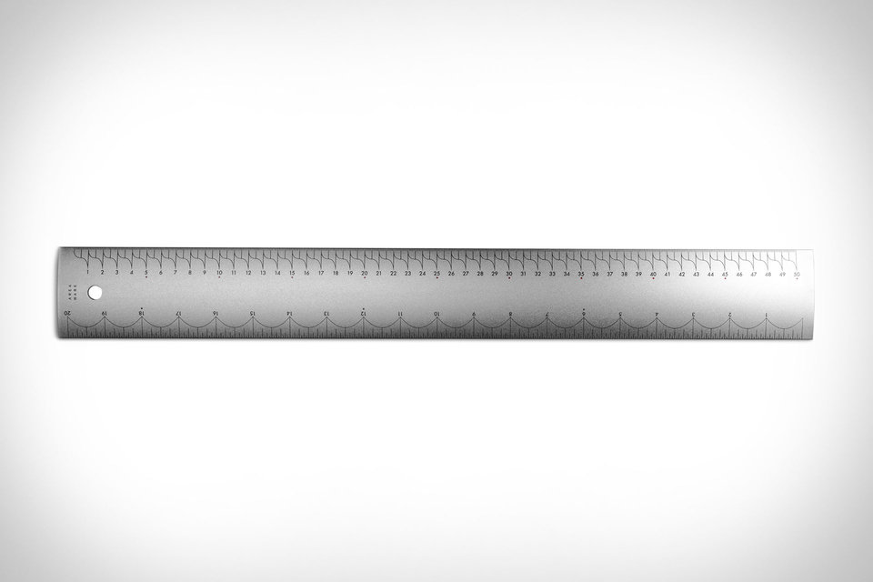 Areaware Aluminum Ruler | Uncrate