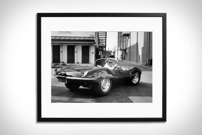 Steve McQueen Driving Framed Print