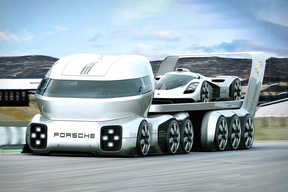Porsche GT Vision Truck Concept Uncrate