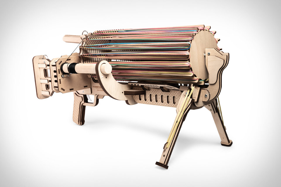 Rubber Band Machine Gun | Uncrate
