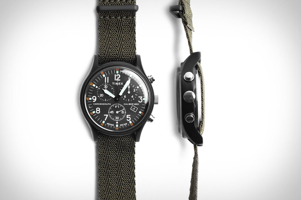 timex mk1 chronograph watch