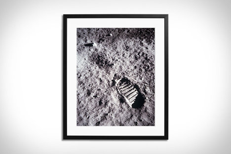 Apollo 11 Bootprint Framed Print Apollo 11 Bootprint Framed Print