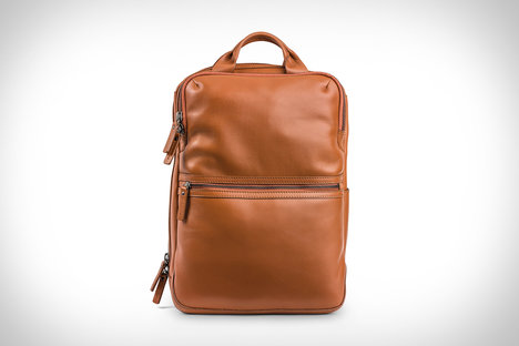Morral Code Back Office Leather Backpack