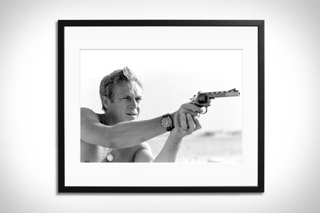 Steve McQueen Shooting Framed Print Steve McQueen Shooting Framed Print