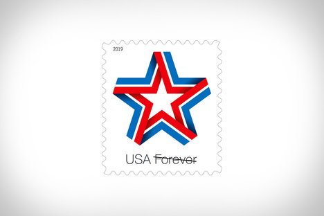 USPS Star Ribbon Forever Stamp USPS Star Ribbon Forever Stamp