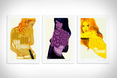 詹姆斯邦德书封面版画